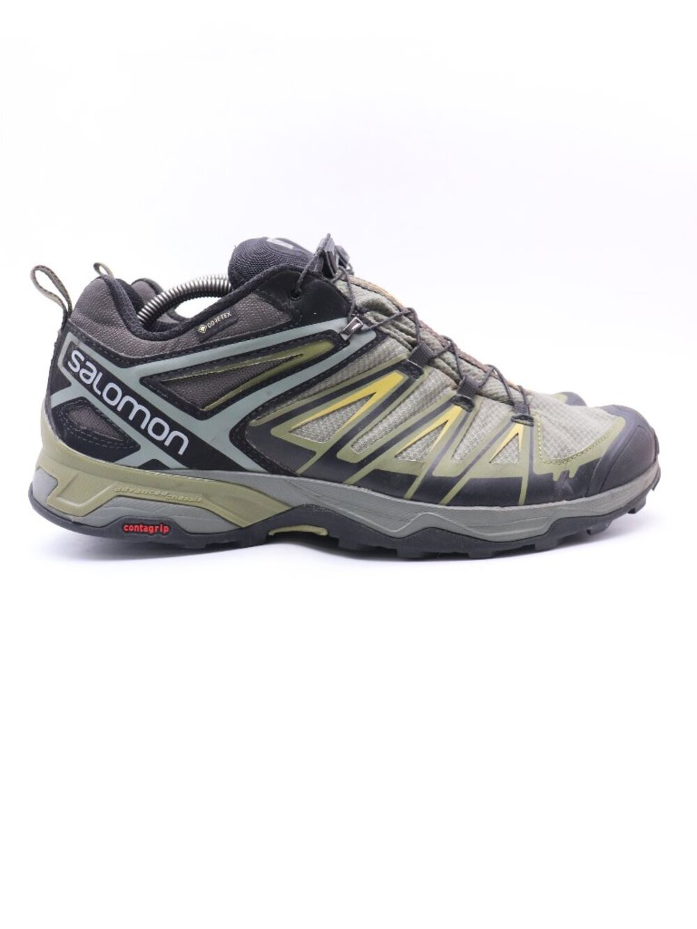 Salomon X Ultra 3 Men's 11 Green Gore Tex Waterproof Hiking Athletic Sneaker